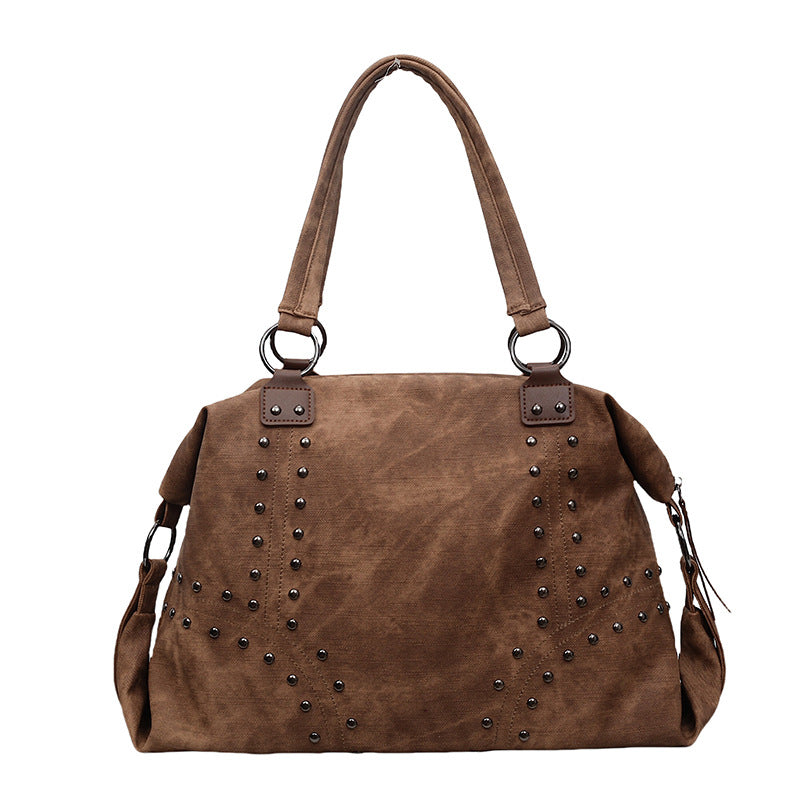 Rivet Large Capacity Vintage Commuter Trend Handbags