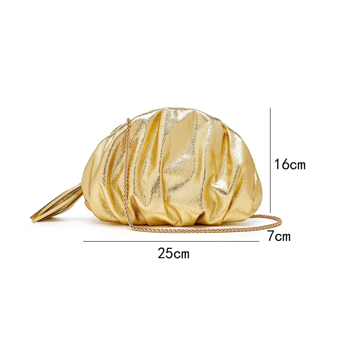 Women's Cloud Dinner Fashion Pleated High-grade Versatile Women's Shoulder Bag