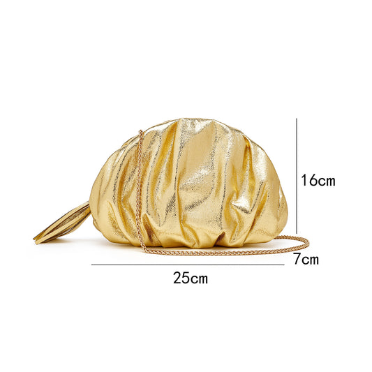 Women's Cloud Dinner Fashion Pleated High-grade Versatile Women's Shoulder Bag