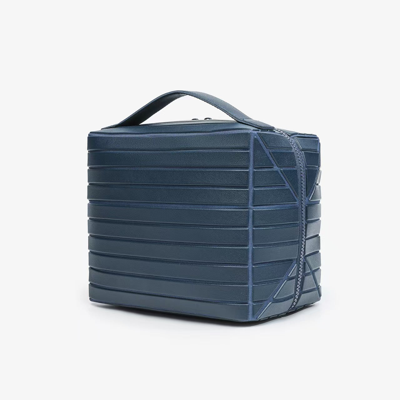 Practical Large Capacity Beautiful Storage Commuter Striped Three-dimensional Makeup Bag