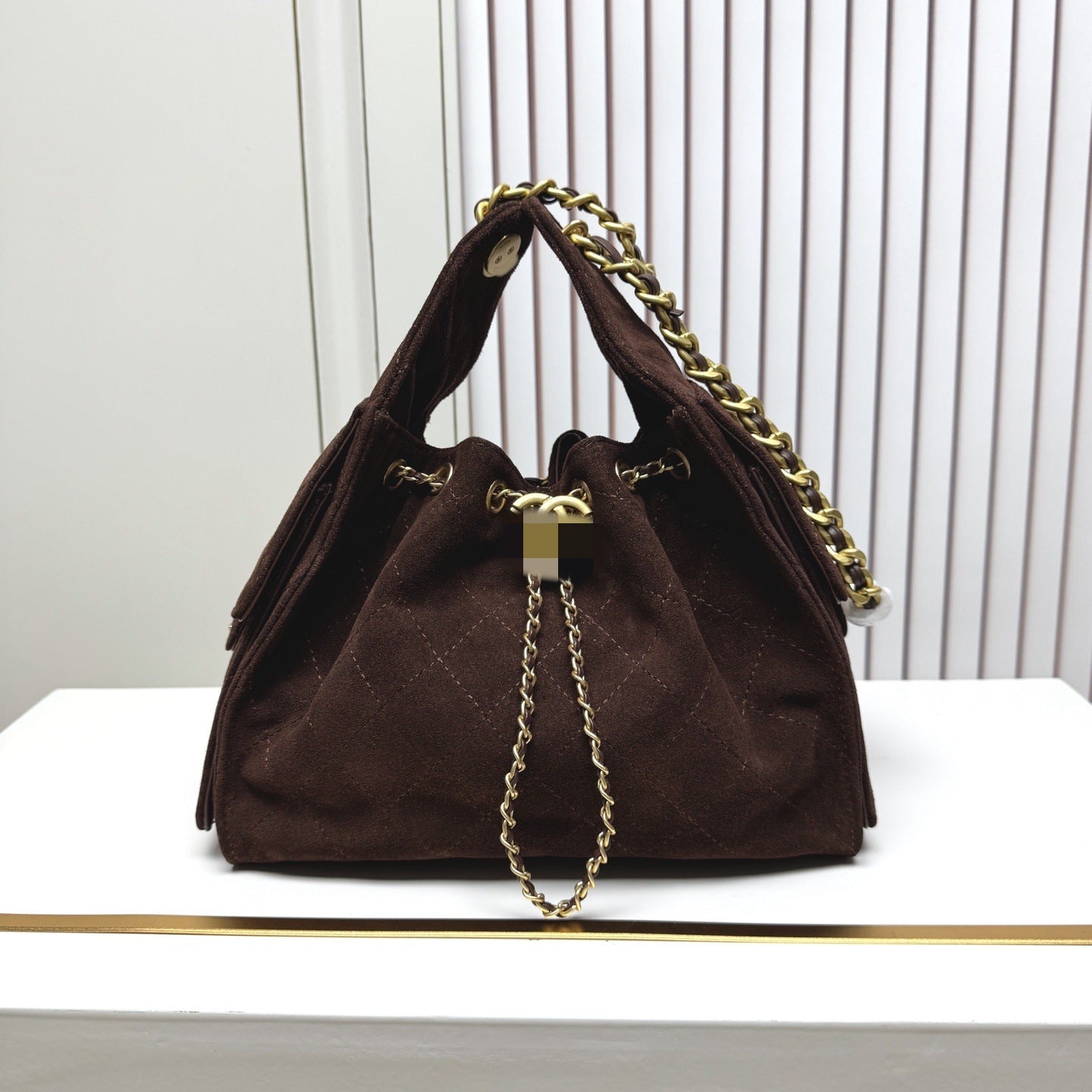 Women's Style Chain Commute Design Diamond Plaid Bags