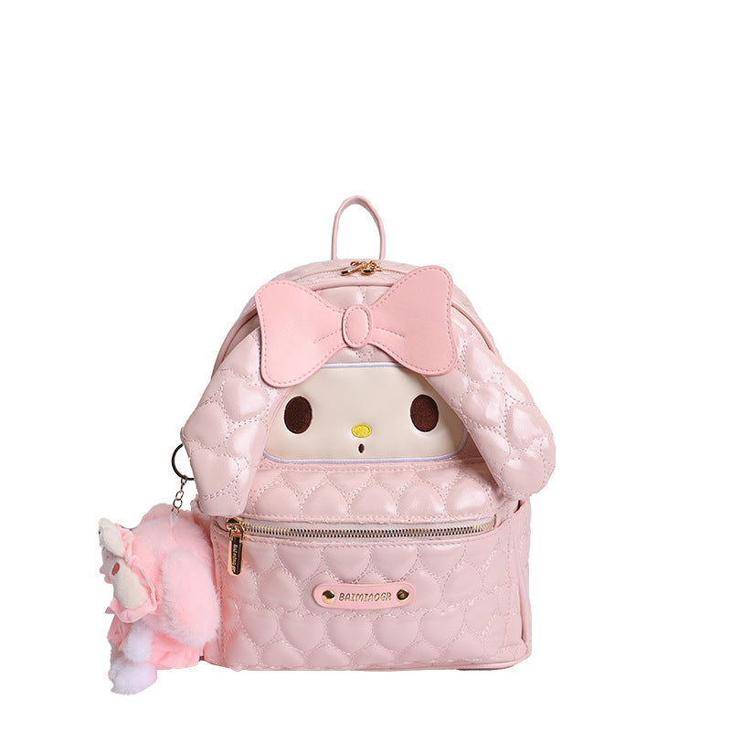 Korean Heart Bow Melody Female Sweet Women's Backpack