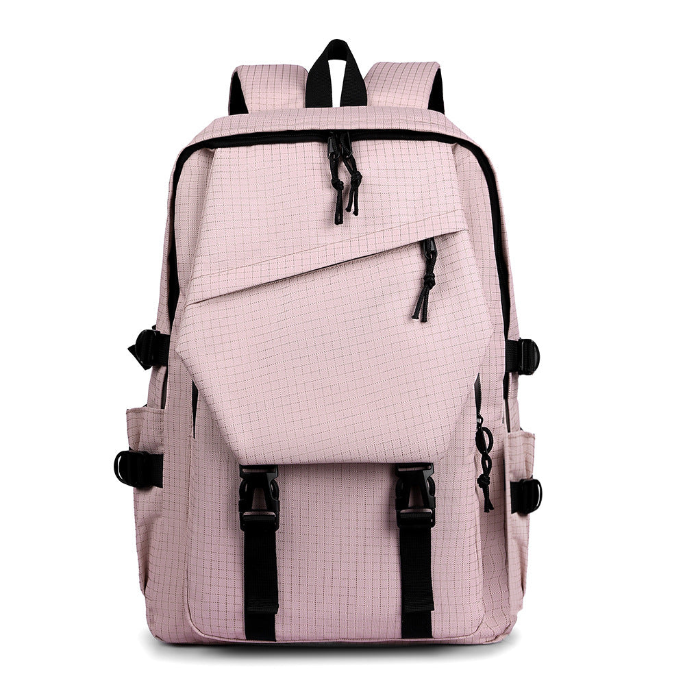 Trendy Simple Couple College Fashion Large Leisure Backpack