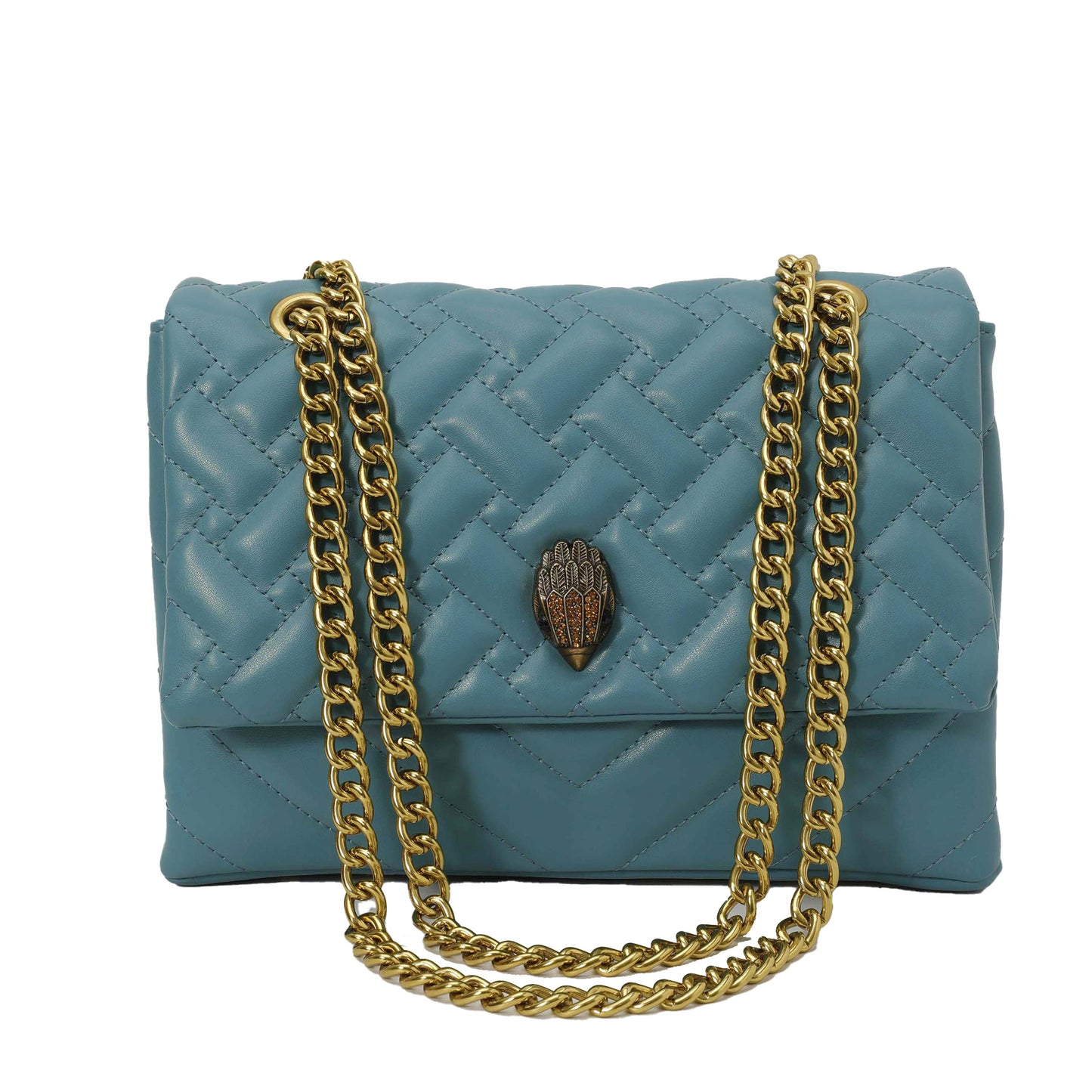 Women's Texture Rhombus Embroidery Thread Single Eagle Women's Messenger Bag