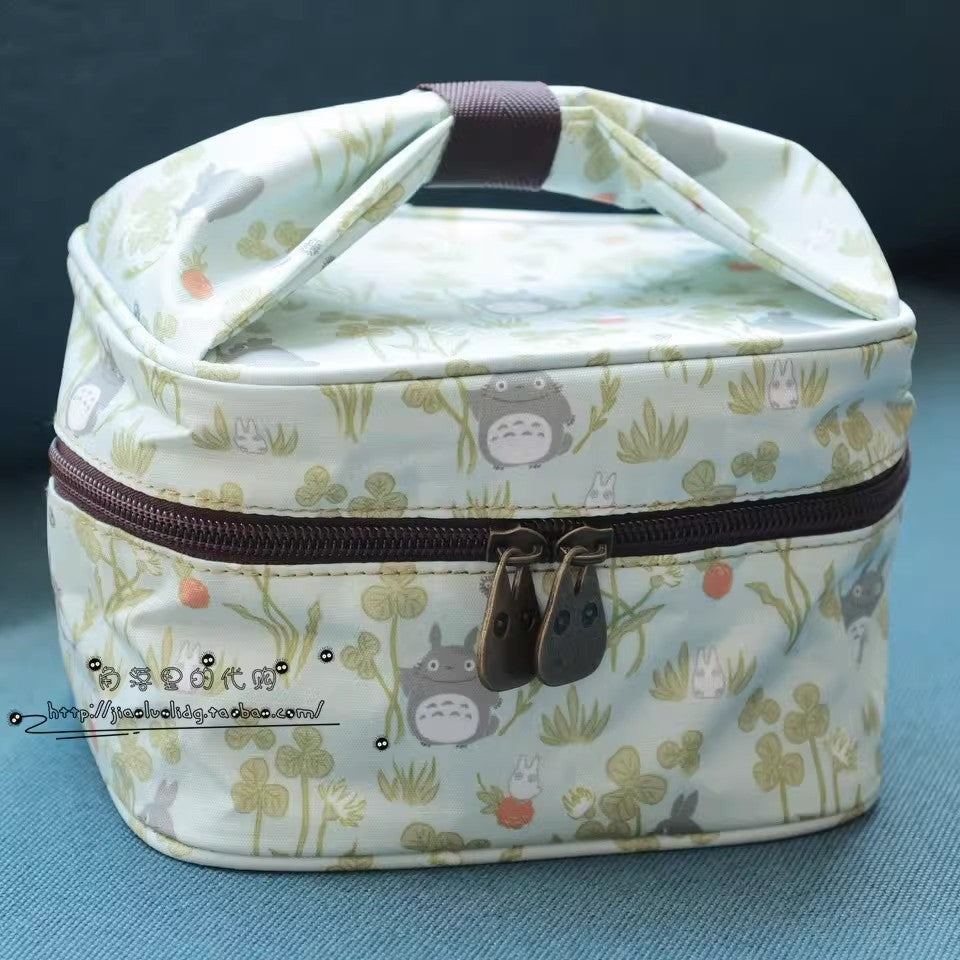 Totoro Clover Portable Cartoon Cute Printed Bags