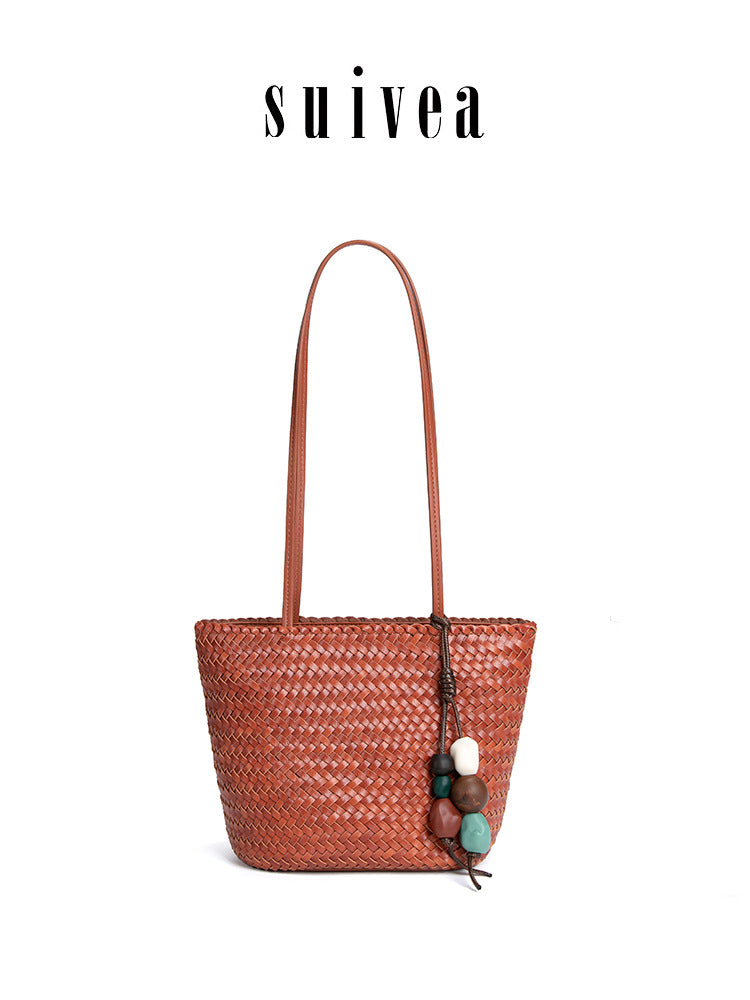 Style Hand-woven Vegetable Basket Large Capacity Tote Bag