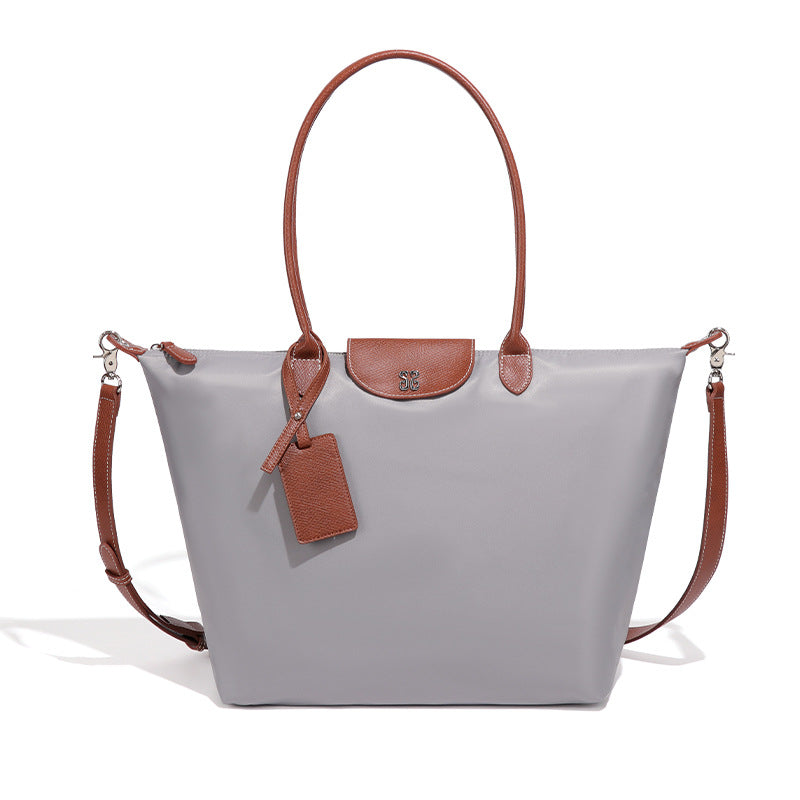 Nylon Large French Commuter Dumpling Capacity Oxford Tote Bag