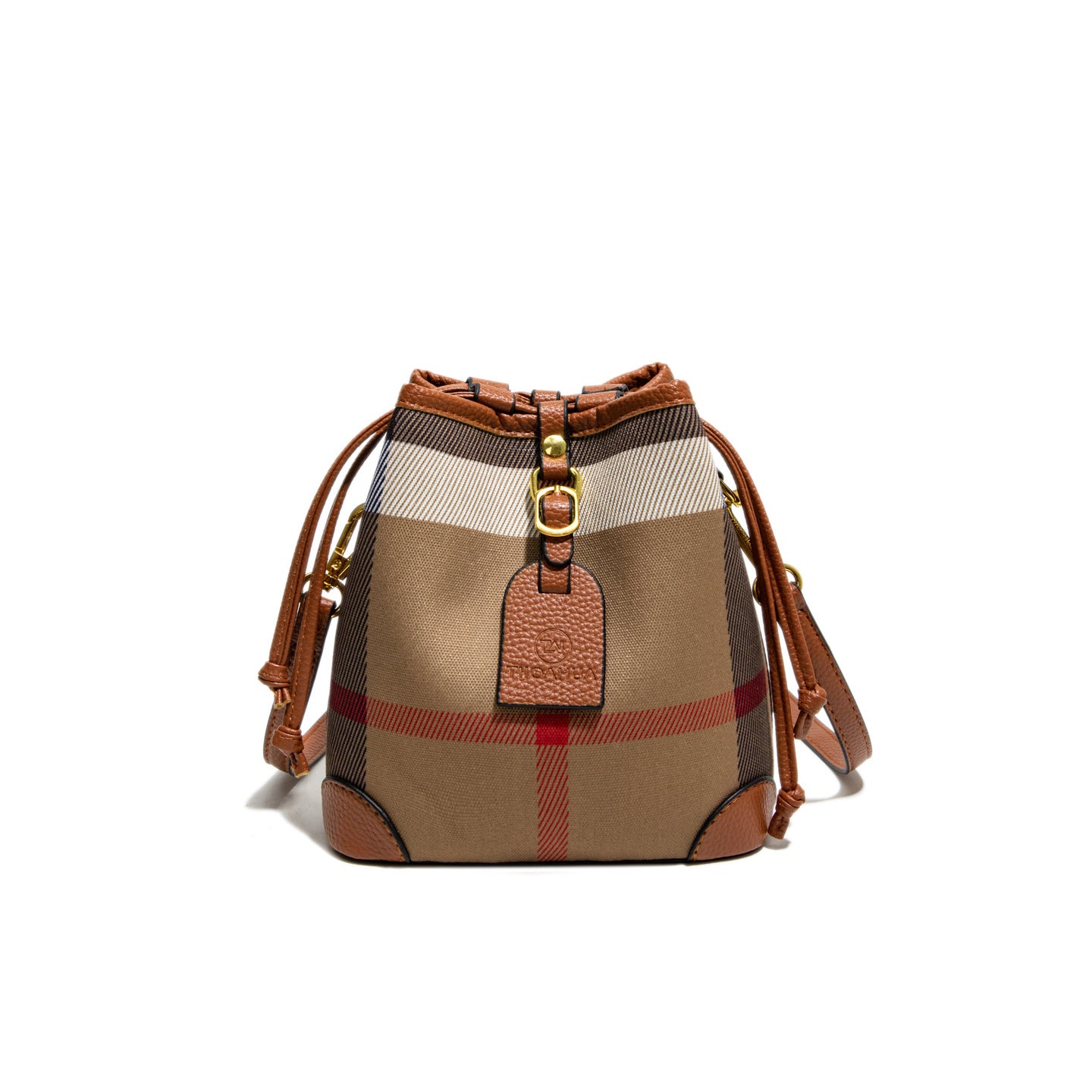 Women's Check Pattern Texture Practical Large Capacity Bags