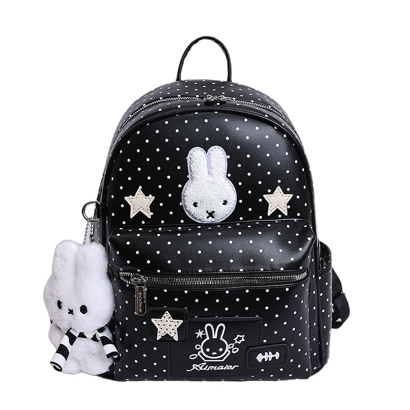 Women's Cute Polka Dot Lightweight Good-looking Large Capacity Women's Backpack