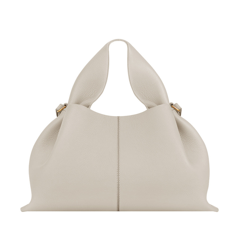 Women's Cloud Genuine Leather French Niche Dumpling Bags