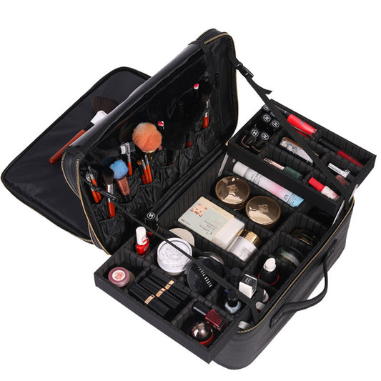 Capacity Convenient Portable Nail Tattoo Partition Cosmetic Case