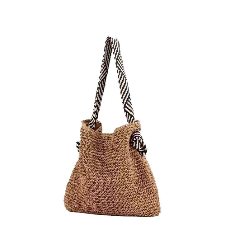 Women's Idle Style Straw Woven Vacation Large Capacity Women's Shoulder Bag
