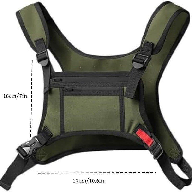 Men's Vest Practical Corset Hip Hop Street Sports Backpack