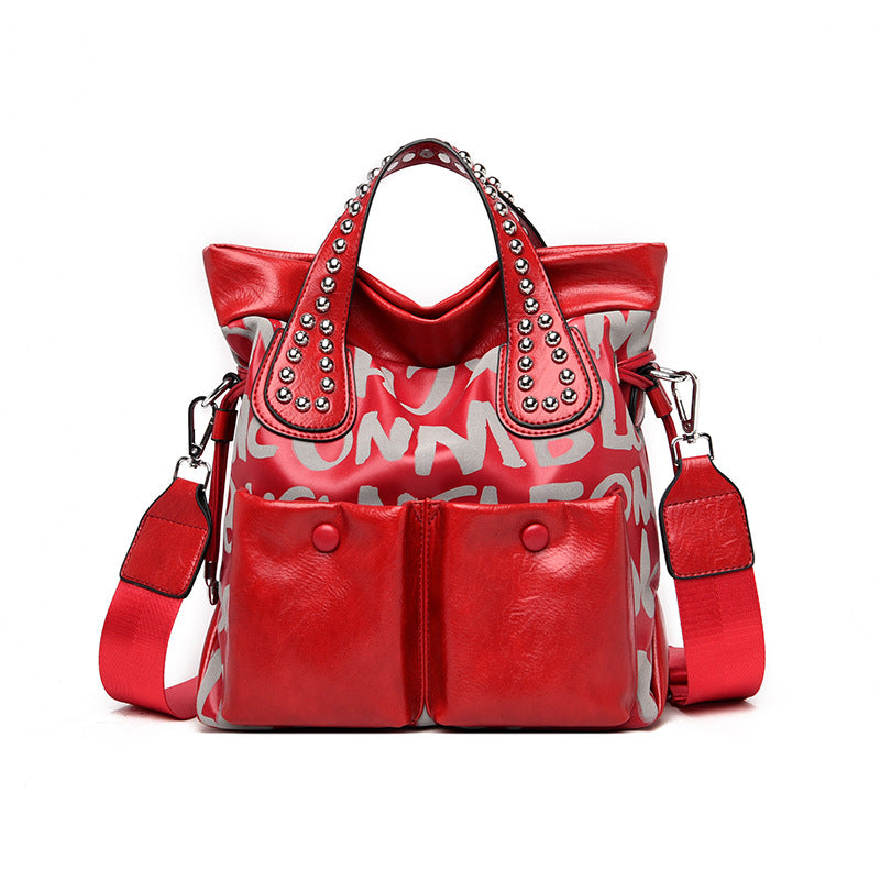Popular Women's Letter Rhinestone Fashion Elegant Tote Bags