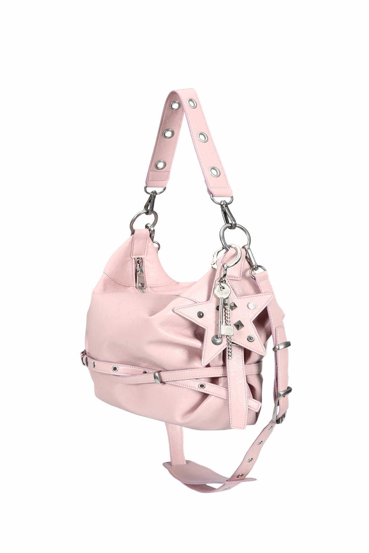 Classic Star Pillow-shaped Strap Leather Surface Women's Shoulder Bag