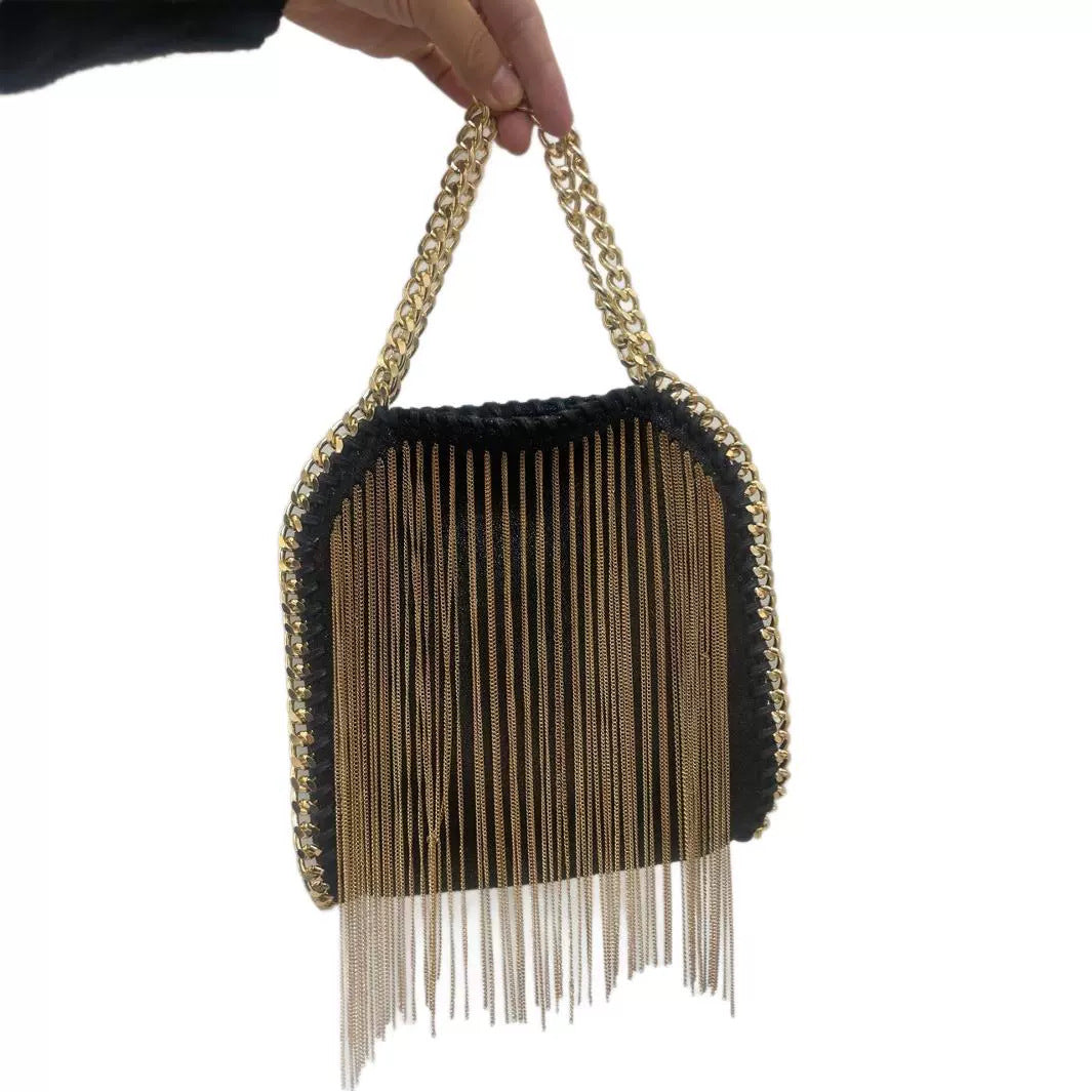 Slouchy Graceful Charming Chain Tassel Fashion Women's Messenger Bag