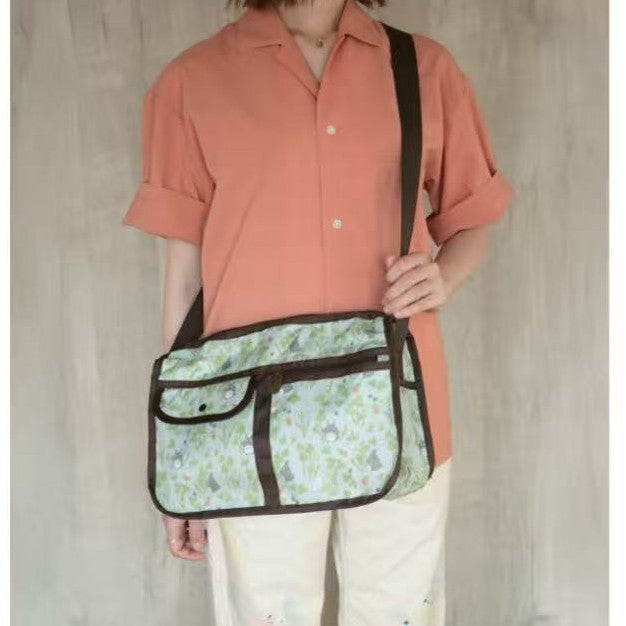 Totoro Clover Portable Cartoon Cute Printed Bags