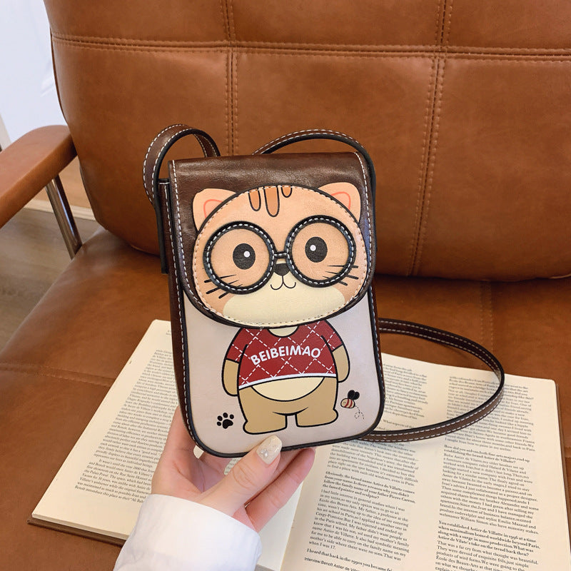 Women's Cartoon Bear Cell Mini Cute Fashion Mobile Phone Bag