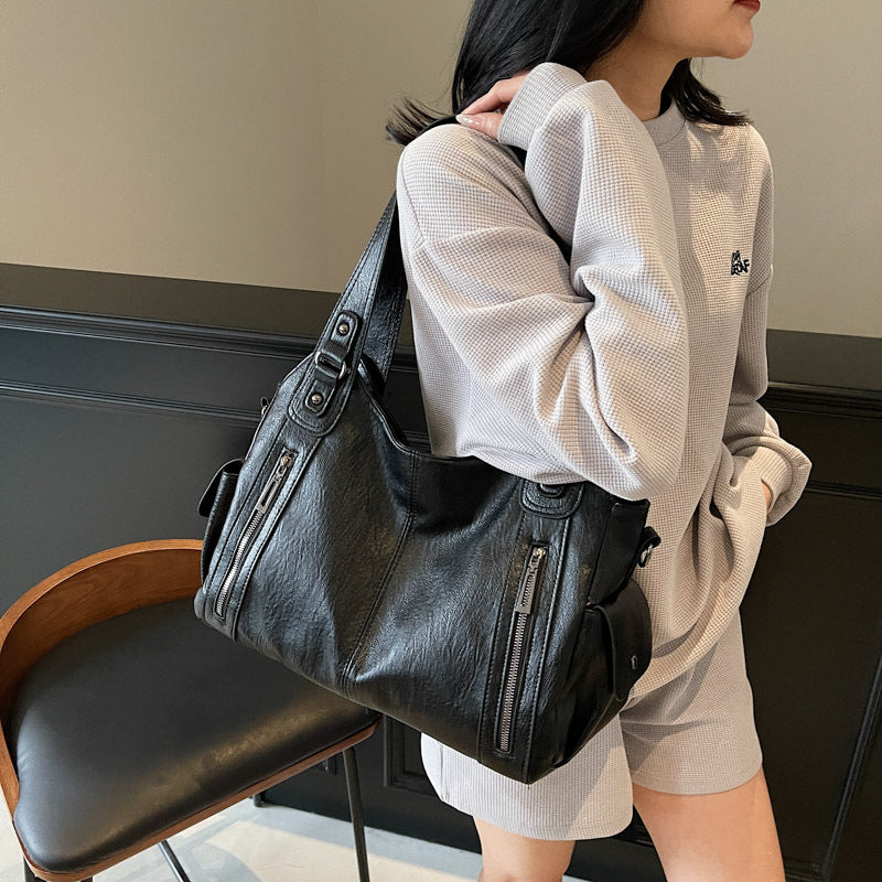 Women's Capacity High-grade Light Luxury Design Sense Niche Tote Bags