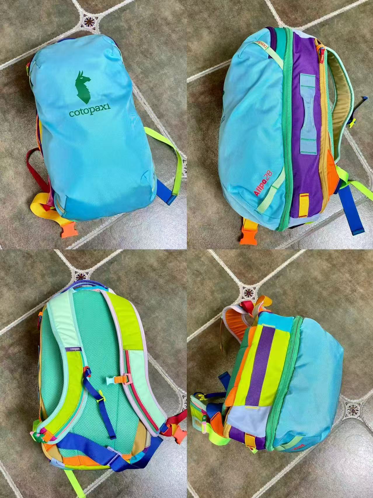 Alpaca Dopamine Contrast Color Large Capacity Sports Backpack