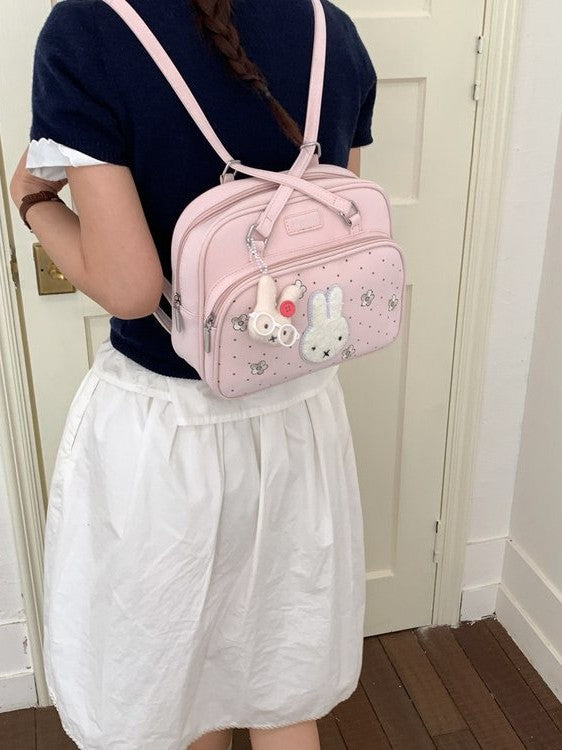 Women's Korean Cartoon Rabbit Large Capacity Stylish Good Backpacks