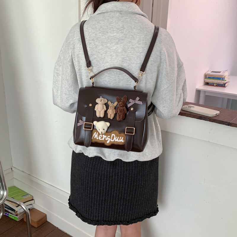 Women's Retro Soft Cute Bear Vintage Women's Backpack
