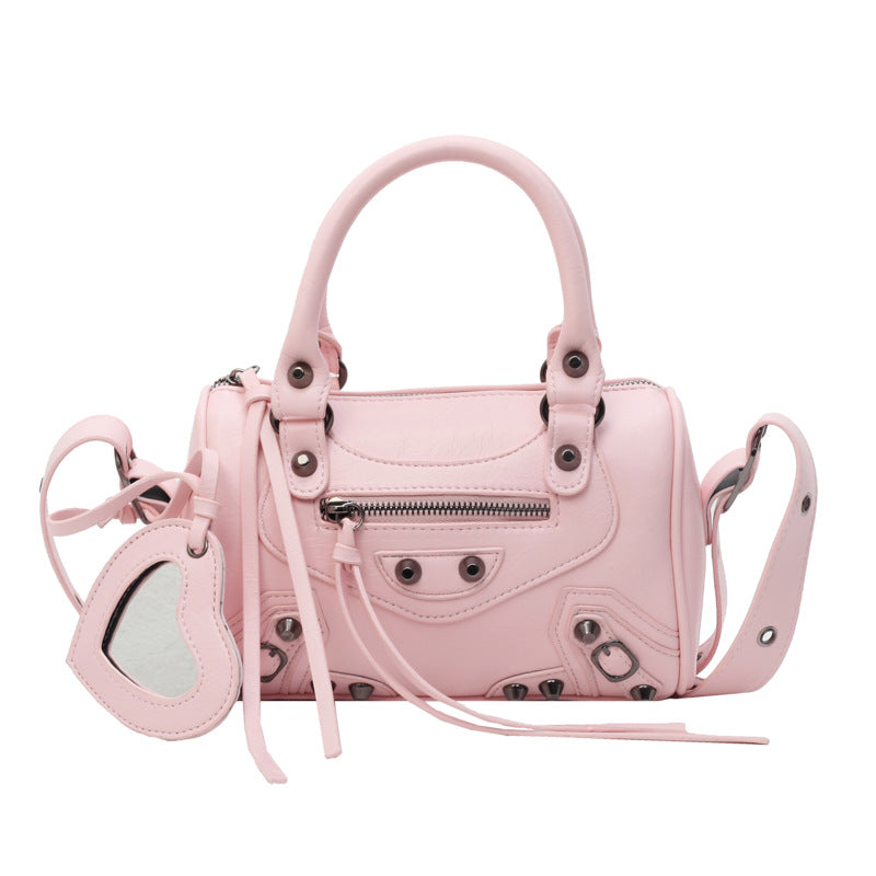Fashion Retro Rivet Trendy Cool Motorcycle Women's Messenger Bag