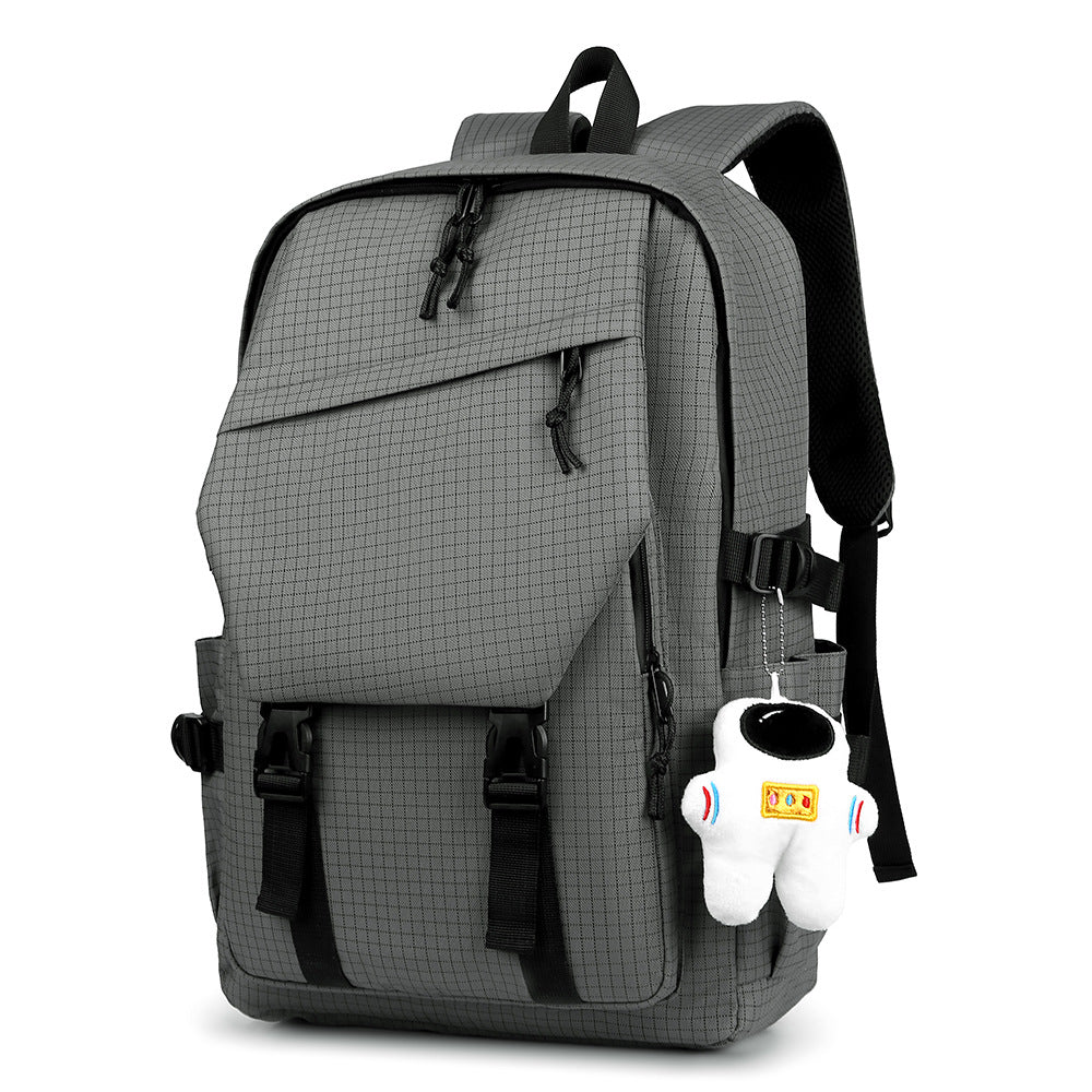 Trendy Simple Couple College Fashion Large Leisure Backpack