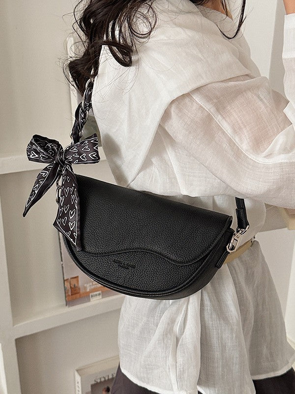 Women's Taro Purple Lace Bow Chain Commuter Bags
