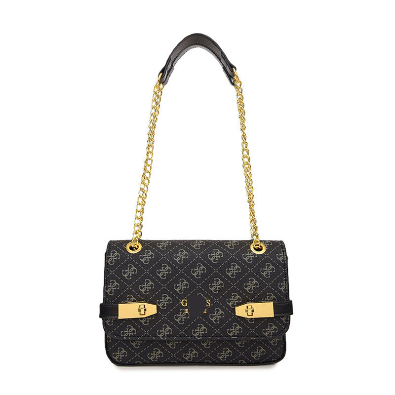 Women's Printed Chain Underarm Light Luxury Fashion Small Square Bags