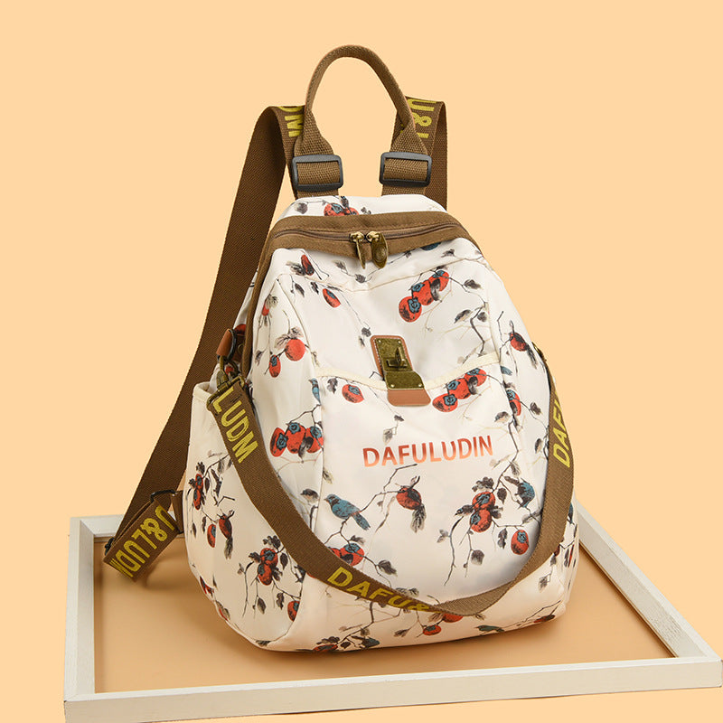 Women's Fashion Printing Large Capacity Oxford Cloth Women's Backpack