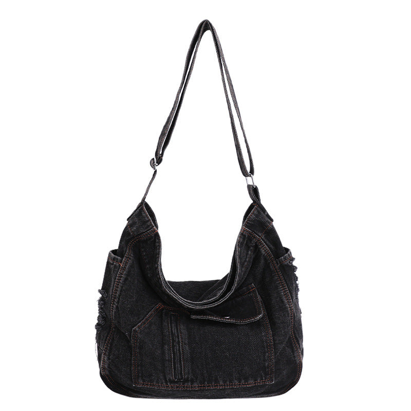 Women's Denim Fashion Large Capacity Commuter For Bags