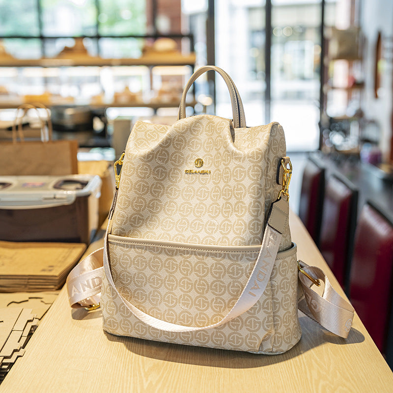 Women's Fashion Retro Presbyopic Large Capacity Style Women's Backpack