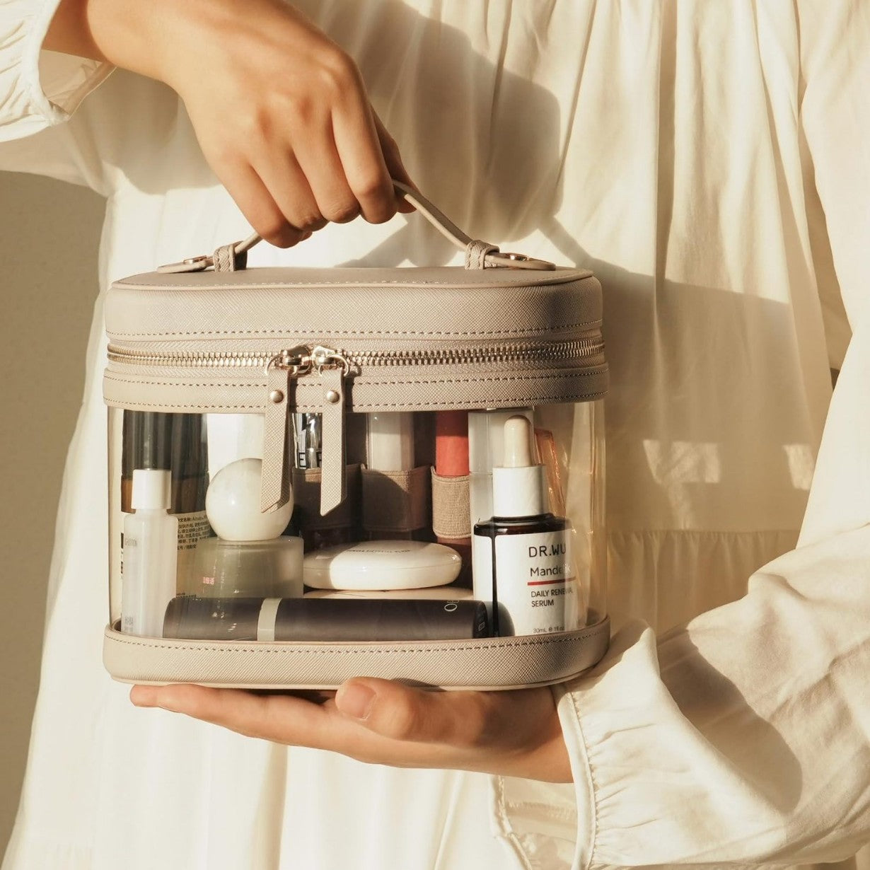 Transparent With Zipper Wash Portable Storage Bags