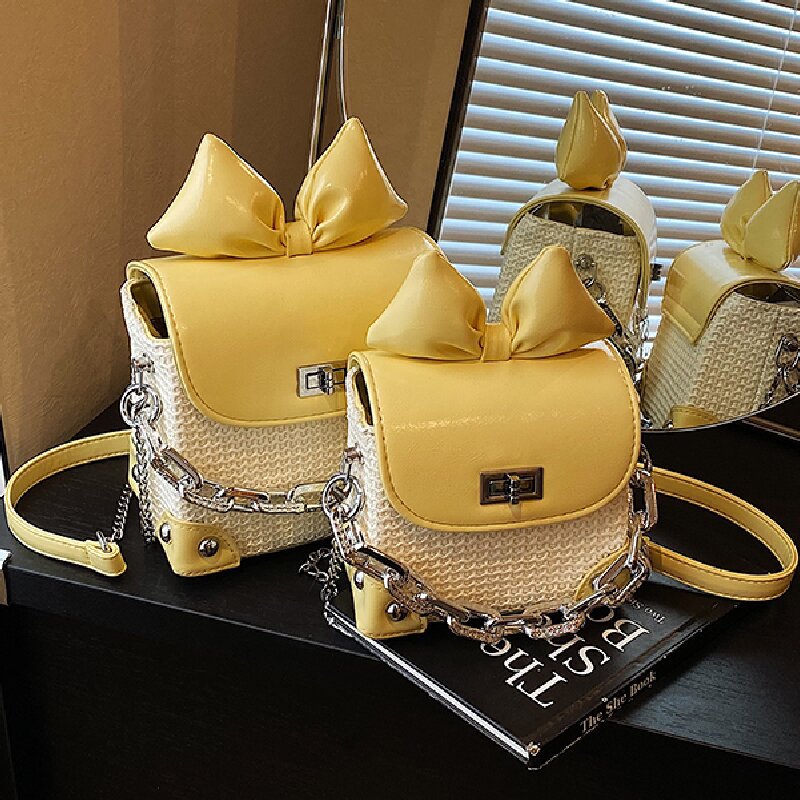 Women's Fashion Bowknot Mini Box High-grade Versatile Bags