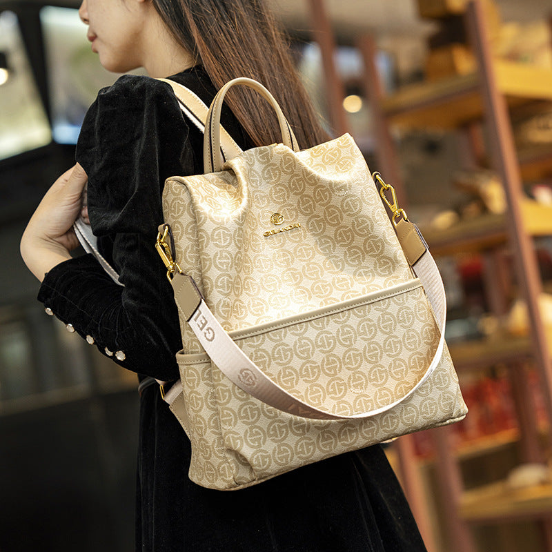 Women's Fashion Retro Presbyopic Large Capacity Style Women's Backpack