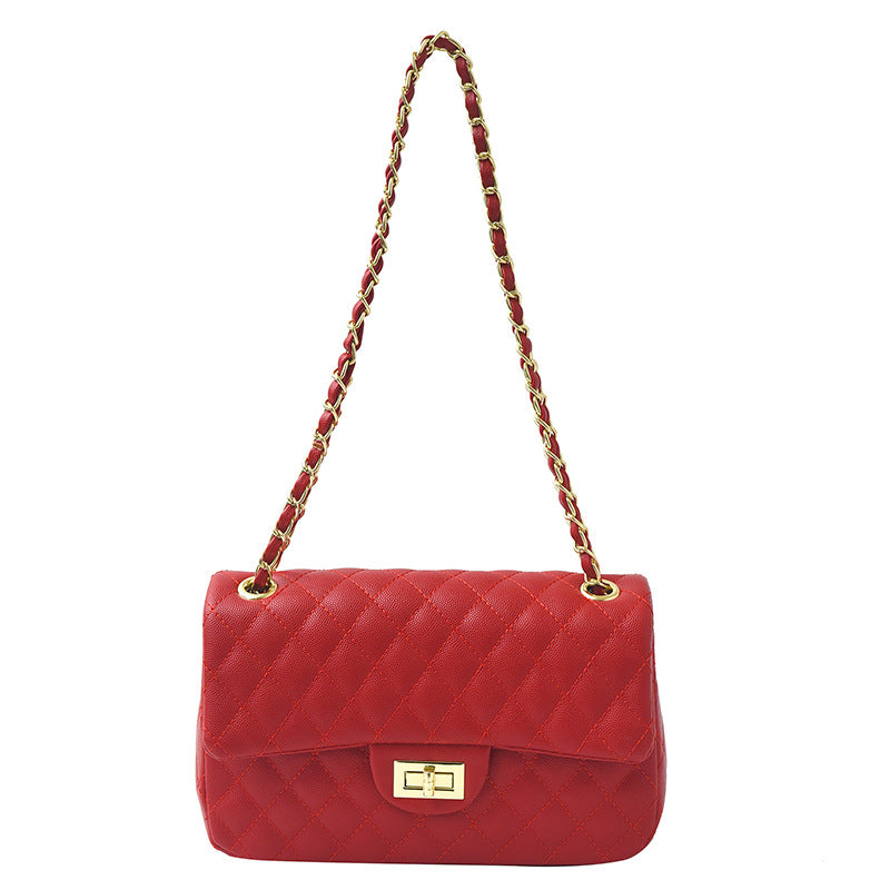 Women's Trendy Fashion Niche Textured Western Style Small Square Bags