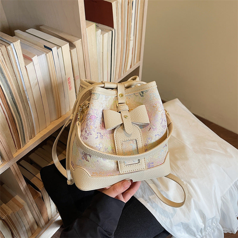 Women's Unique Super Popular Niche Printed Fashion Bucket Bags