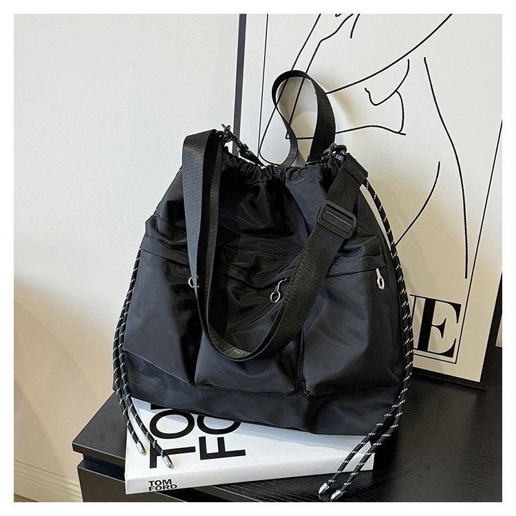 Concert Dark Cell Zipper Large Capacity Nylon Cloth Commuter Women's Backpack