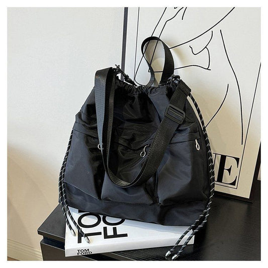 Concert Dark Cell Zipper Large Capacity Nylon Cloth Commuter Women's Backpack