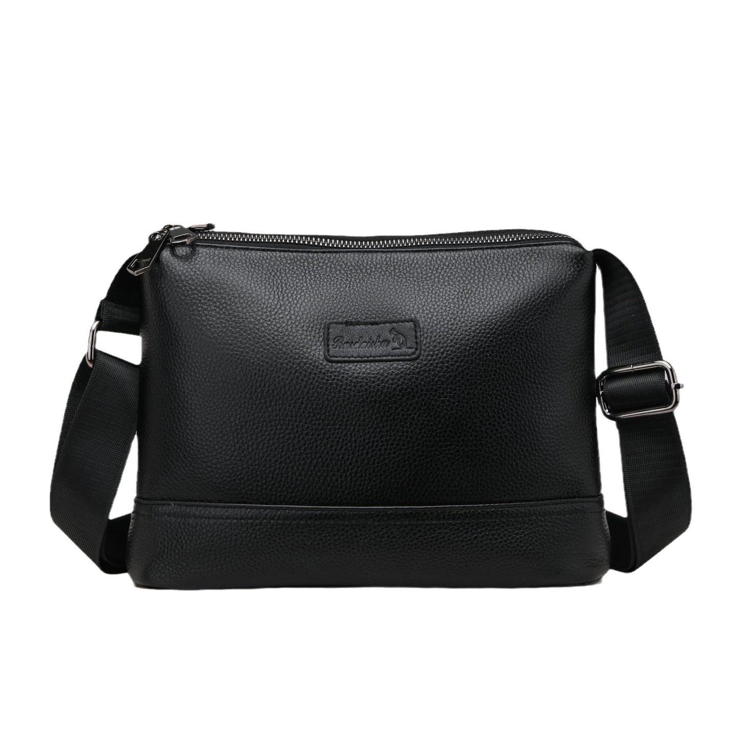 Men's Layer Cowhide Business Large Capacity Waterproof Men's Shoulder Bags