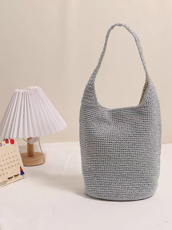 Women's Hand-woven Large Capacity Straw Summer Vacation Shoulder Bags
