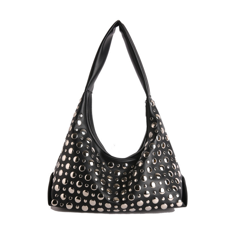 Women's Retro Minority Underarm Fashion Studded Commuter Women's Shoulder Bag