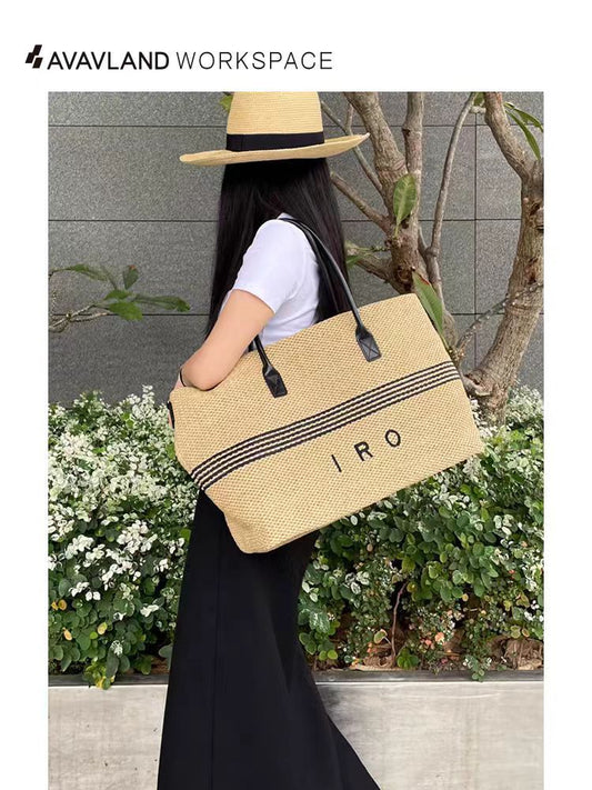 Woven Large Capacity Totes Vegetable Basket Tote Bag