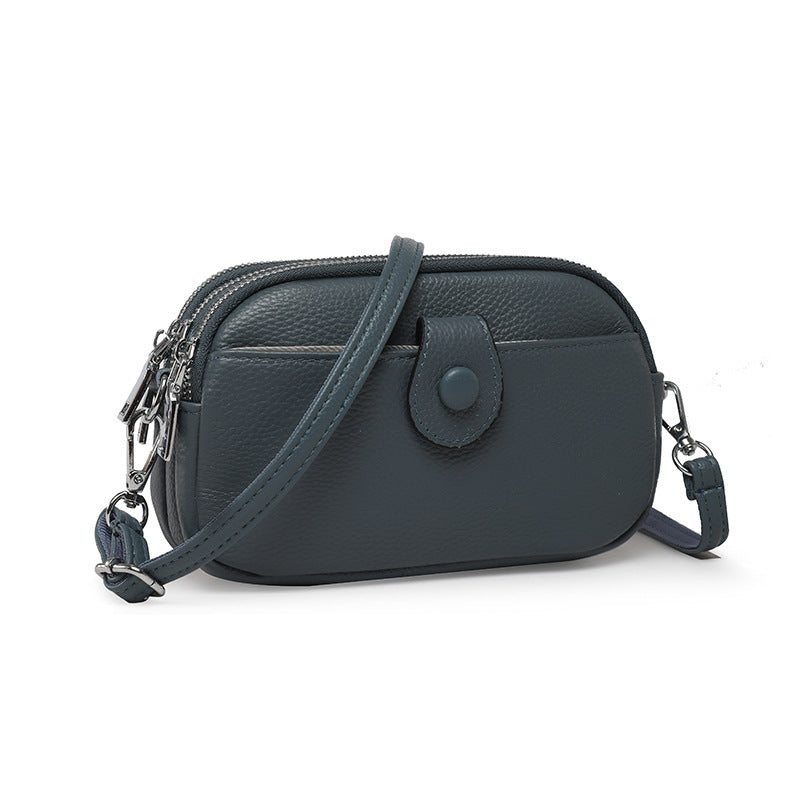 Women's Leather Mobile Fashion Multi Compartment Texture Women's Shoulder Bag