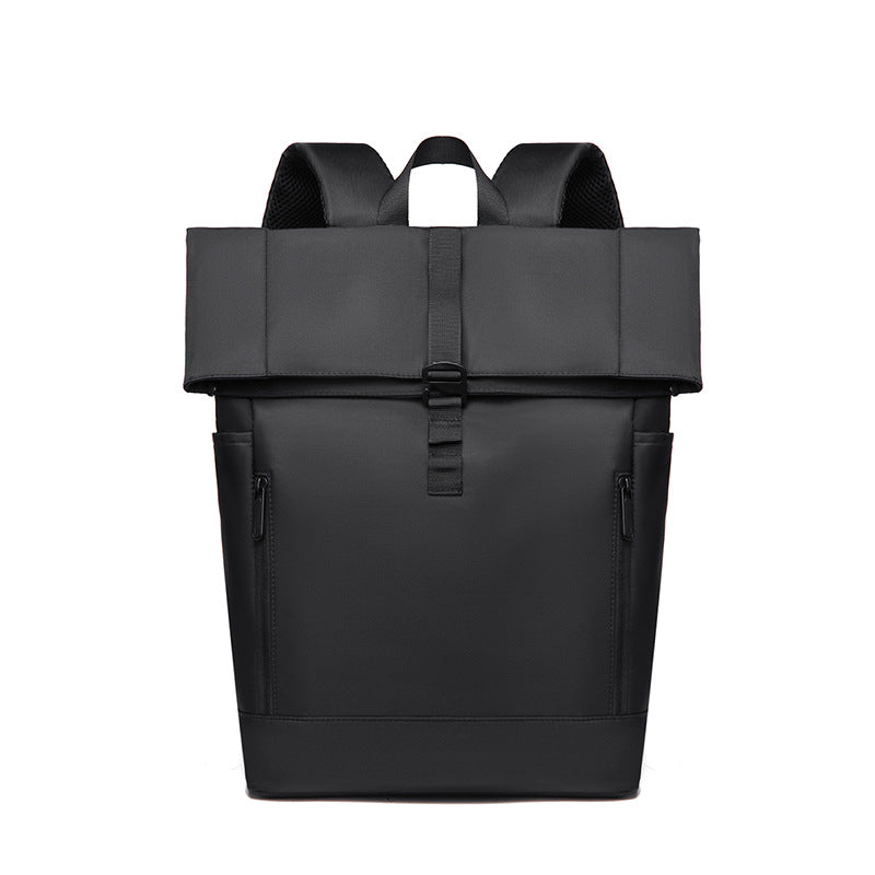 Men's Trendy Cool Curved Edge Business Large Leisure Backpack
