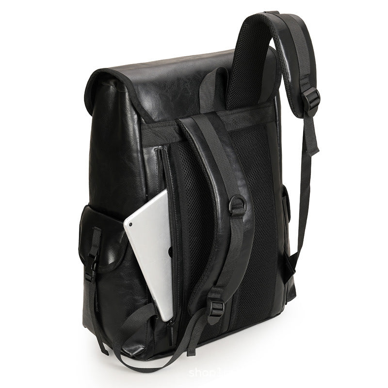 Leather Large Capacity Business Excursion Computer Leisure Backpack