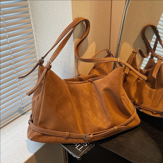 Women's Large Capacity Retro Today Popular Texture Tote Bag
