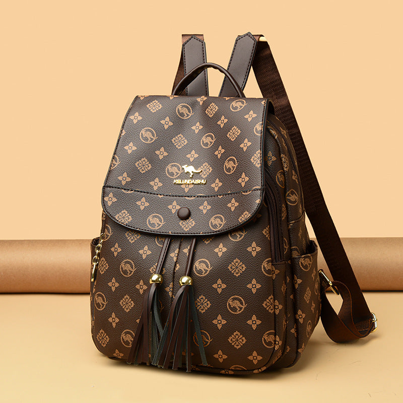 Women's Korean Style Trendy Leisure Commuter Large Backpacks