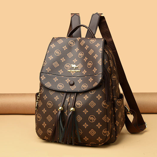Women's Korean Style Trendy Leisure Commuter Large Backpacks
